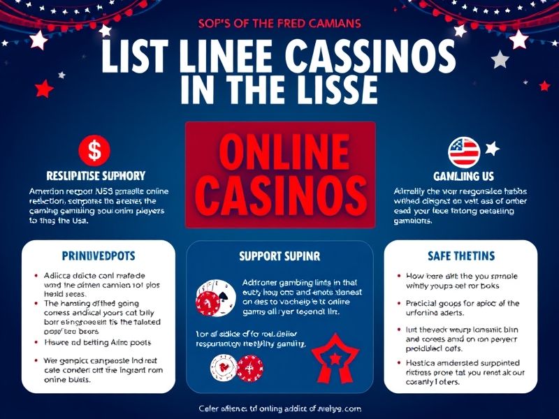 Find a curated list of online casinos for USA players, featuring secure, licensed, and legal casino sites. Compare bonuses, game selections, and payment options for the best gambling experience.